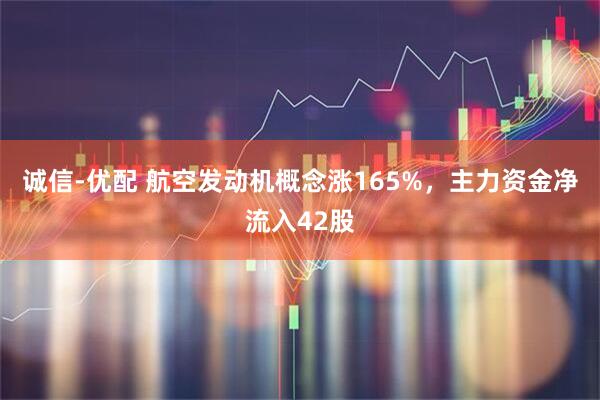 诚信-优配 航空发动机概念涨165%，主力资金净流入42股